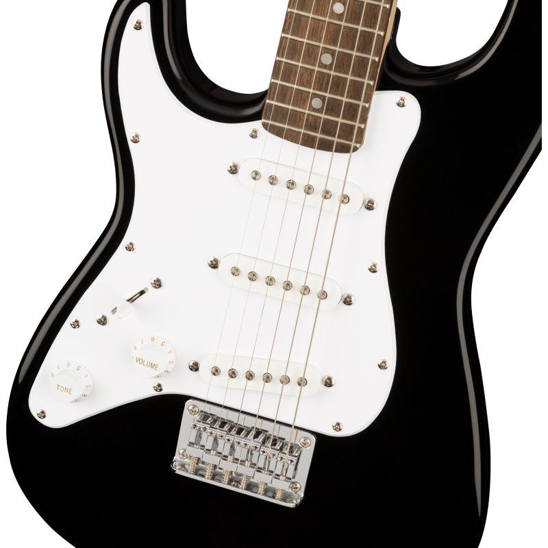 Mini Stratocaster FEFT LRL Black Squier