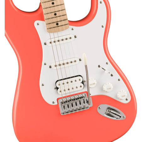 Squier Sonic Stratocaster HSS MN Tahitian Coral Squier