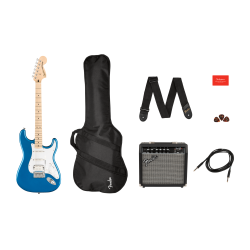 Affinity Series Stratocaster HSS Pack MN Lake Placid Blue Gig Bag Squier