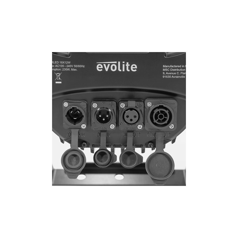 IPARLED 18X12W EVOLITE sljmusic.com poitiers achat lumiere