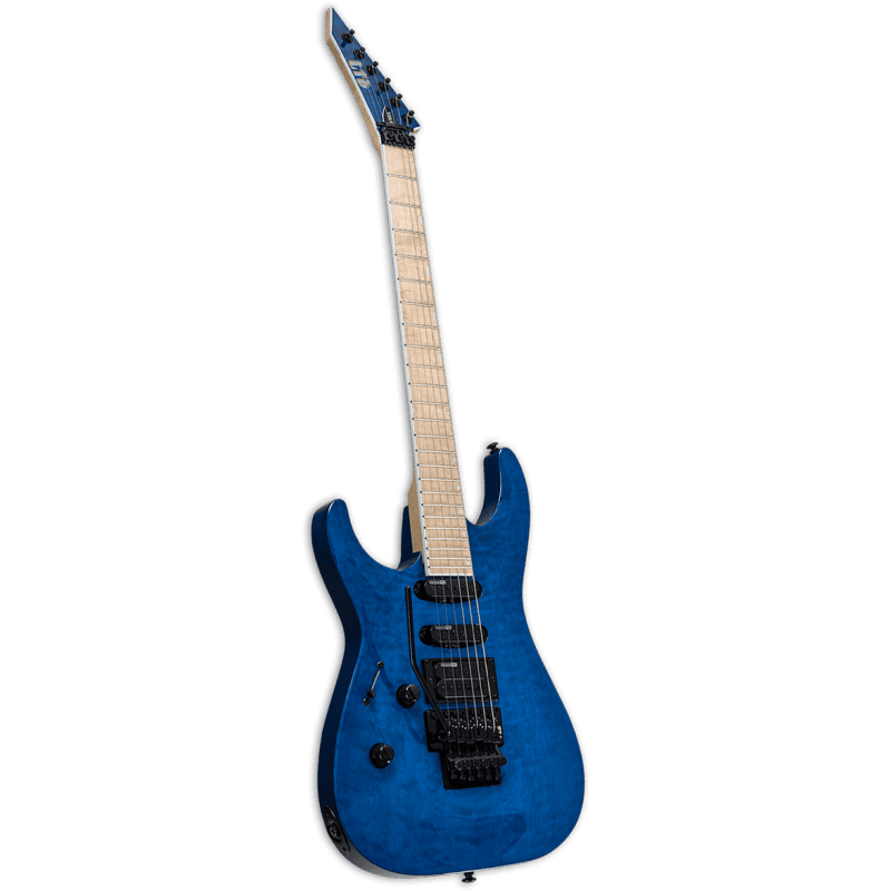 LTD Guitars MH203 Bleu Transparent LH SLJMUSIC.COM