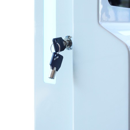 Borne de paiement 32" avec support TPE, avec lecteur QR code et imprim