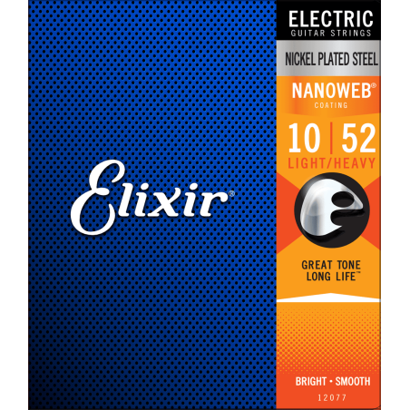 Elixir Electric Nanoweb Light Heavy 10-52