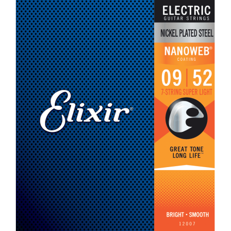 Elixir Electric Nanoweb 7 cordes Super Light 09-52