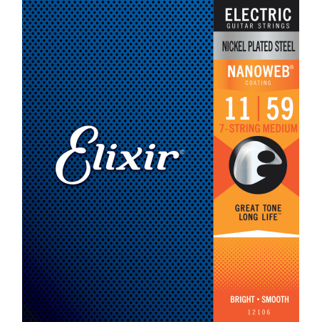 Elixir Electric Nanoweb 7cordes Medium 11-59
