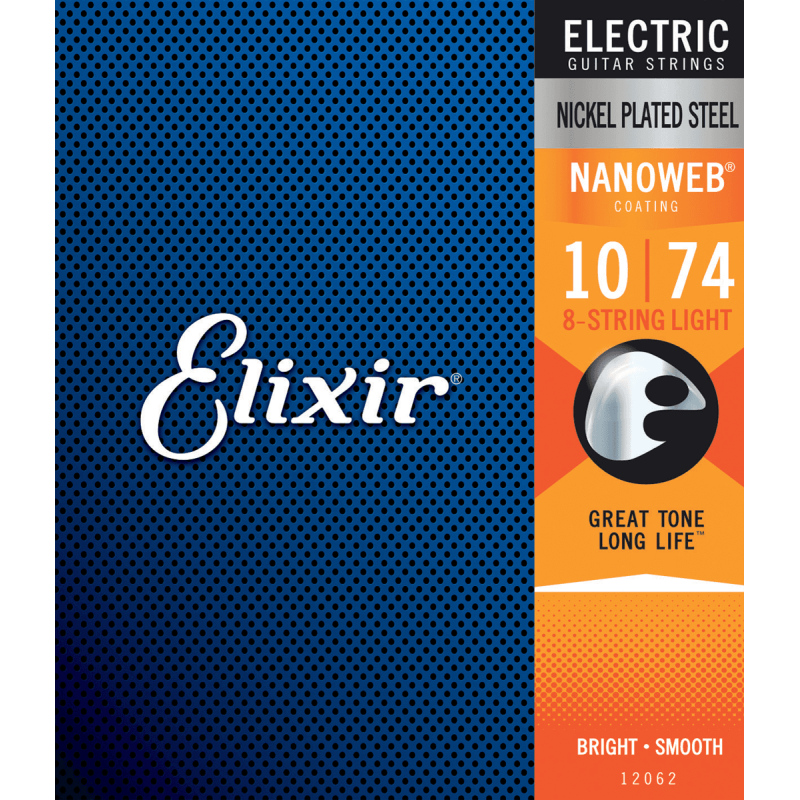 Elixir Electric Nanoweb 8 cordes Light 10-74