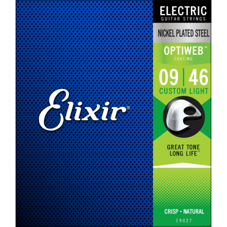 Elixir Electric Optiweb Custom Light 09-46