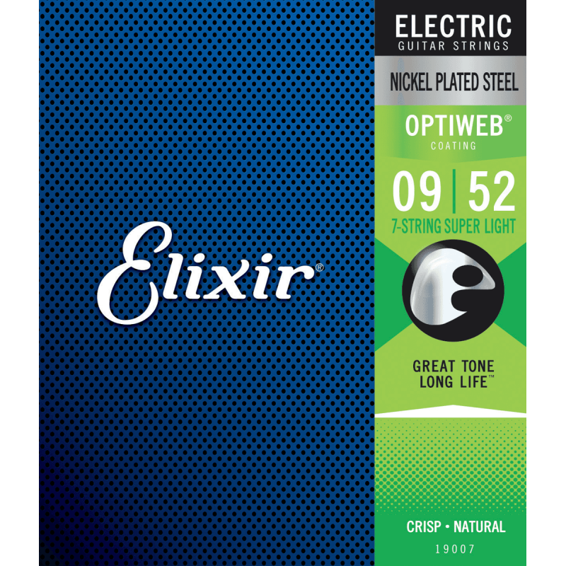 Elixir Electric Optiweb 7 Cordes Super Light 09-52