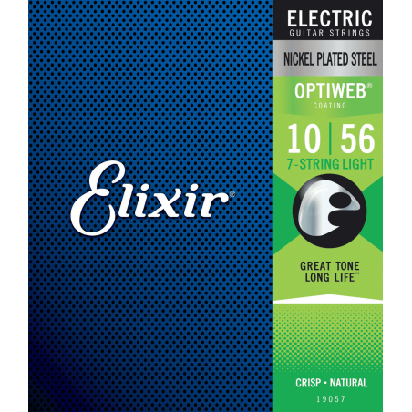 Elixir Electric Optiweb 7 cordes Light 10-56