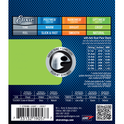 Elixir Electric Optiweb 7 cordes Light 10-56 sljmusic.com