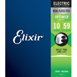Elixir Electric Optiweb 7 Cordes Light Heavy 10-59