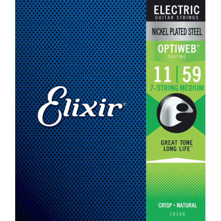 Elixir Electric Optiweb 7 cordes Medium 11-59