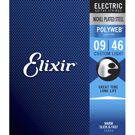 Elixir Electric Polyweb Custom Light 09-46