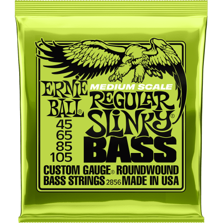 Ernie Ball Slinky nickel wound regular slinky medium scale 45-105