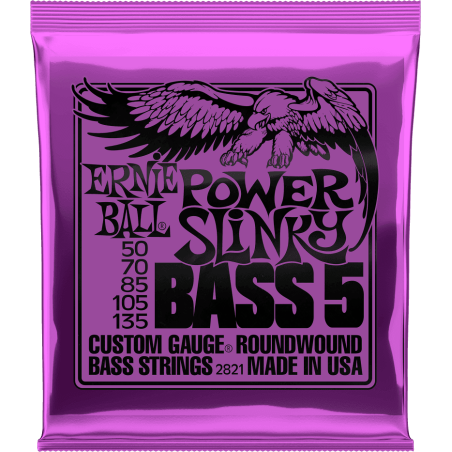 Ernie Ball Power slinky 5 cordes 50-135