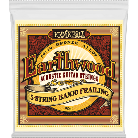 Ernie Ball Earthwood 80/20 bronze banjo frailing 10-24
