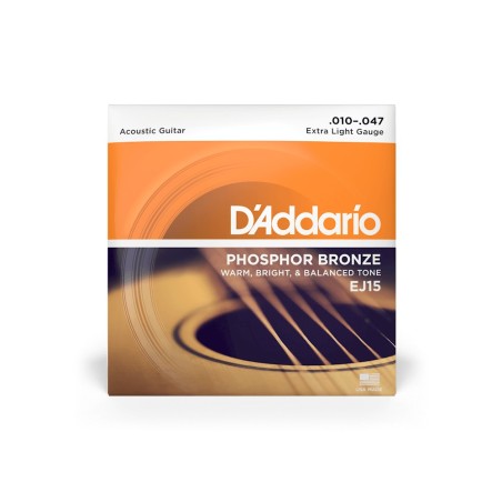 D'Addario Extra Light Acoustic Guitar Strings