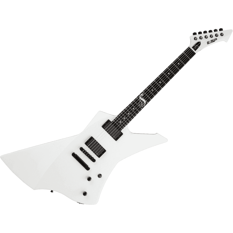 ESP Signature James Hetfield Snakebyte White SLJMUSIC.COM