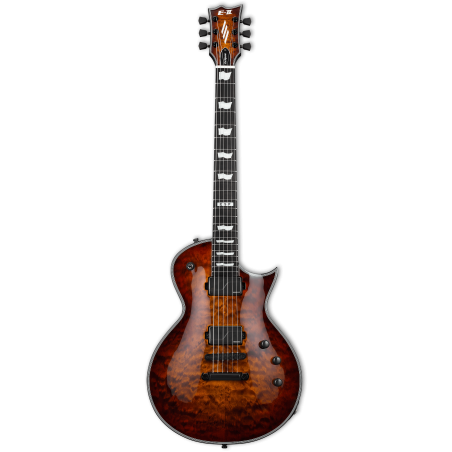 ESP E-II Eclipse Tiger Eye Sunburst Fishman Fluence