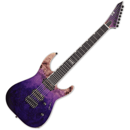 ESP E-II M-II 7 Burled Male Hipshot Purple Natural Faded SLJMUSIC.COM