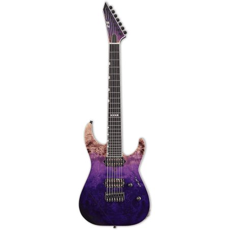 ESP E-II M-II 7 Burled Male Hipshot Purple Natural Faded