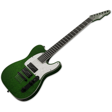 LTD Guitars SCT-607 Baritone Green Sparkle SLJMUSIC.COM