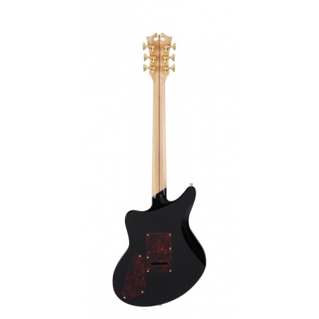 DELUXE BEDFORD SOLID BLACK D'ANGELICO sljmusic.com